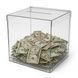 Ящик для сбора денег без замка 150x150x150 мм | Прозрачное оргстекло 2мм | Эффективный сбор денег | Быстрая доставка 10305 фото 2