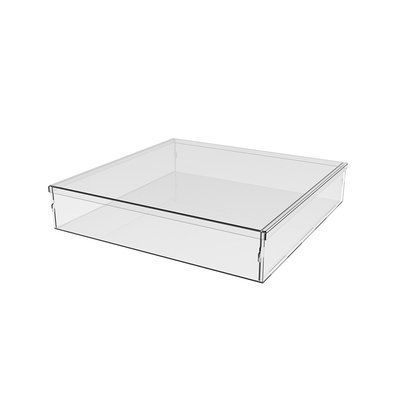 Коробка акрилова EKOSTAR 300х300х60 з кришкою | Прозора упаковка для зберігання різних предметів, ідеальна якістьта надійність 11366 фото