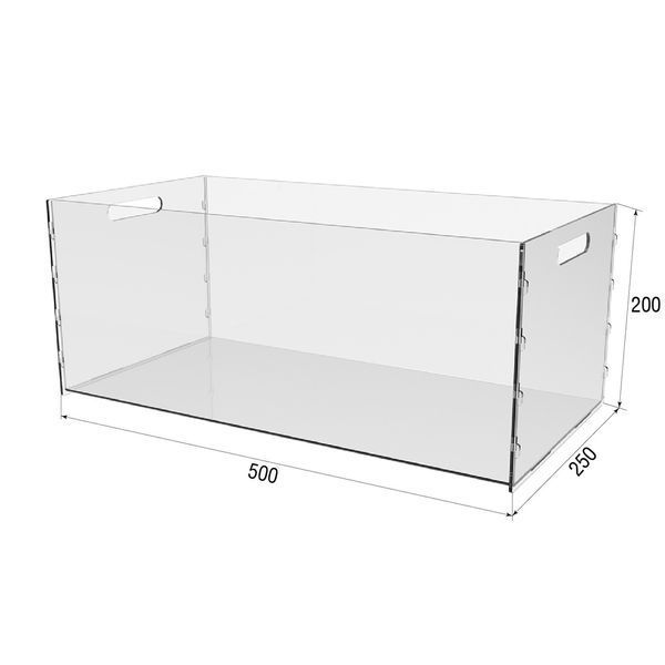 Коробка акриловая EKOSTAR 500х250х200 | Прозрачная коробка для хранения ценных предметов 11380 фото