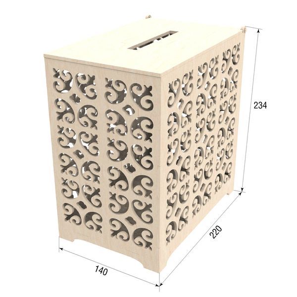 Скриня для конвертів, Весільна скарбниця 140х220х234мм 10737 фото