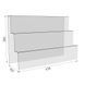 Горка под товар на 3 ступеньки из акрила 450х150х300 | Прозрачная дисплейная стойка для экспозиции товаров 1394 фото 6
