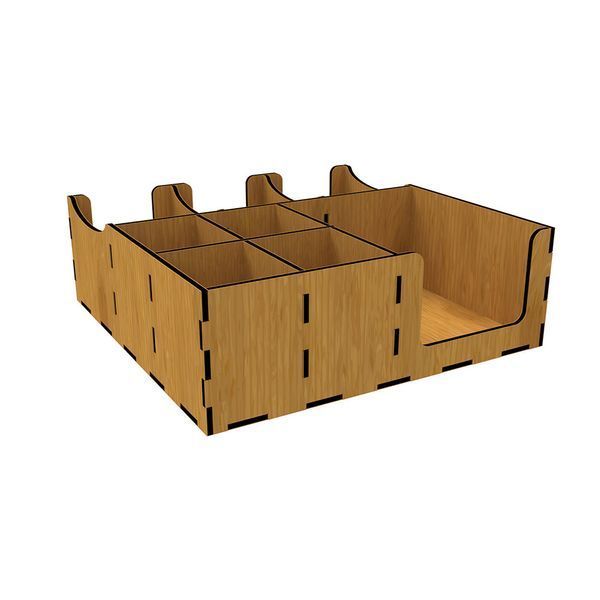 Organizer EKOSTAR дуб с отверстиями 30x30 | Фанера | Хранение барных аксессуаров | 300x300 мм OG59 фото