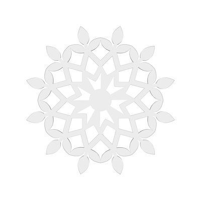 Новогодняя игрушка EKOSTAR 100х120 | Акрил 2 мм | Новогодний декор 10901 фото