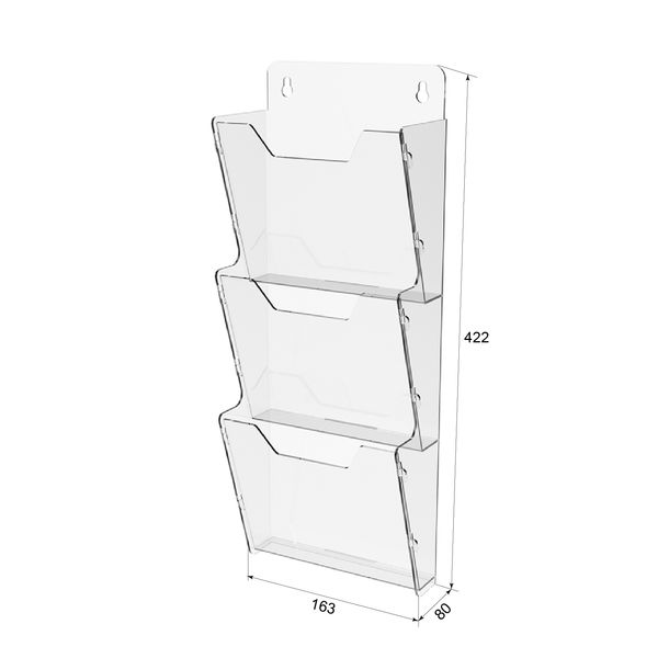 Кишеня буклетниця А5 3-ярусний вертикальний 10629 фото