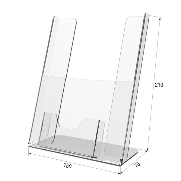 Буклетниця настільна А5 вертикальна з візитницею 1240 фото