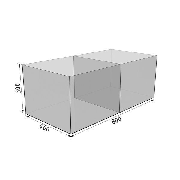Короб распродажный из оргстекла 3мм 800*400*300мм | Для хранения ценных предметов | Коробка акриловая | Для домашнего использования 933 фото